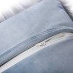 Grey Milky Cow Faux Fur Cushion Cover 18 x 18 inch