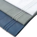 Bed Sheet Set ET Collection 1800 Embroidery Thread Series White