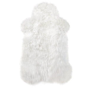 White Soft Faux Sheepskin Fur Chair Couch Cover Area Rug