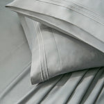 Bed Sheet Set ET Collection 1800 Embroidery Thread Series Grey